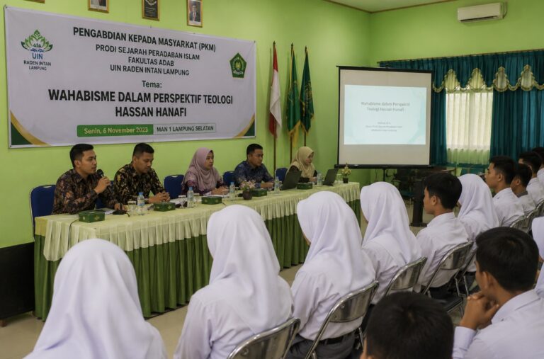PkM Prodi SPI Bahas Wahabisme dalam Perspektif Teologi Hassan Hanafi di MAN 1 Lampung Selatan